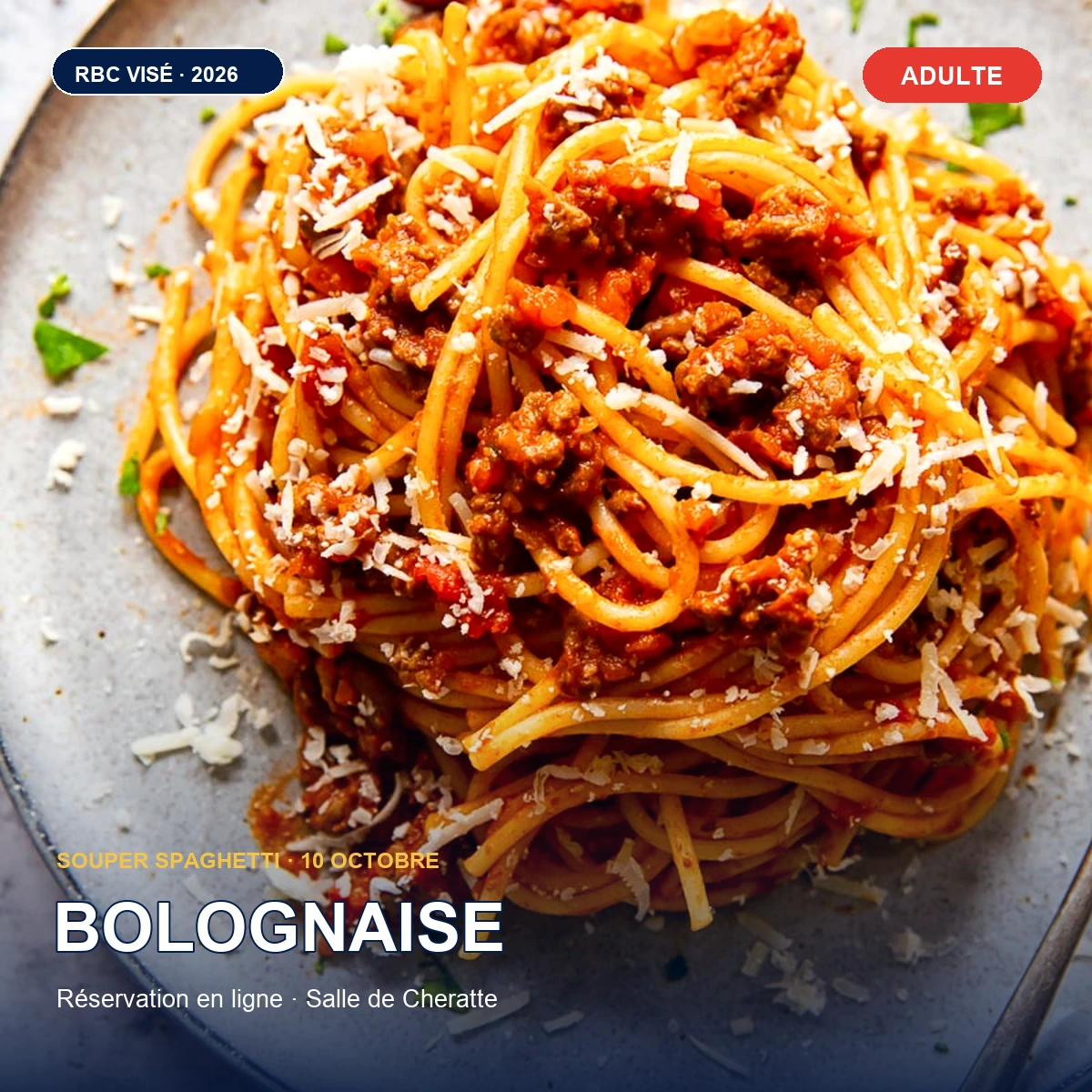 Spaghetti bolognaise — formule adulte