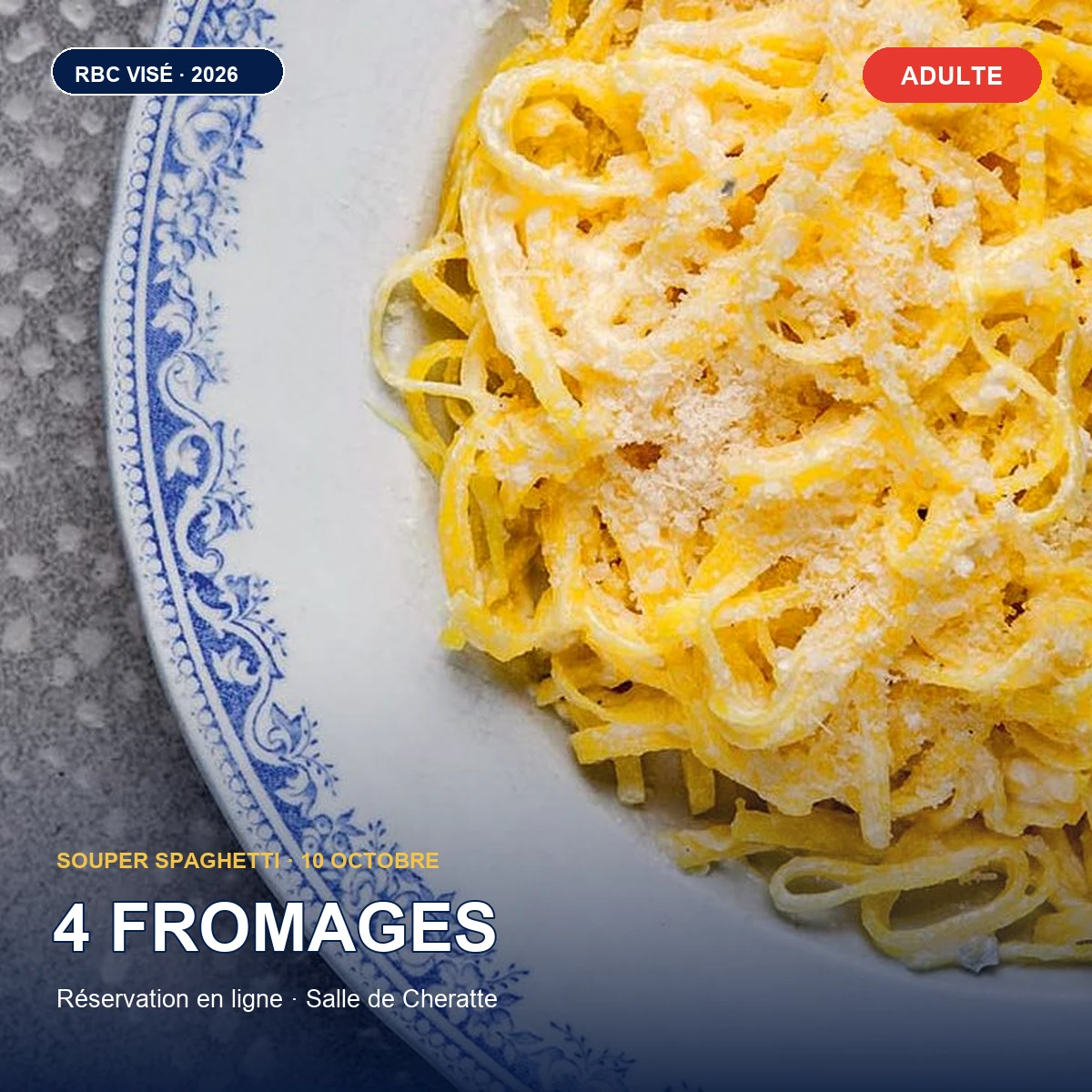Spaghetti 4 fromages — formule adulte